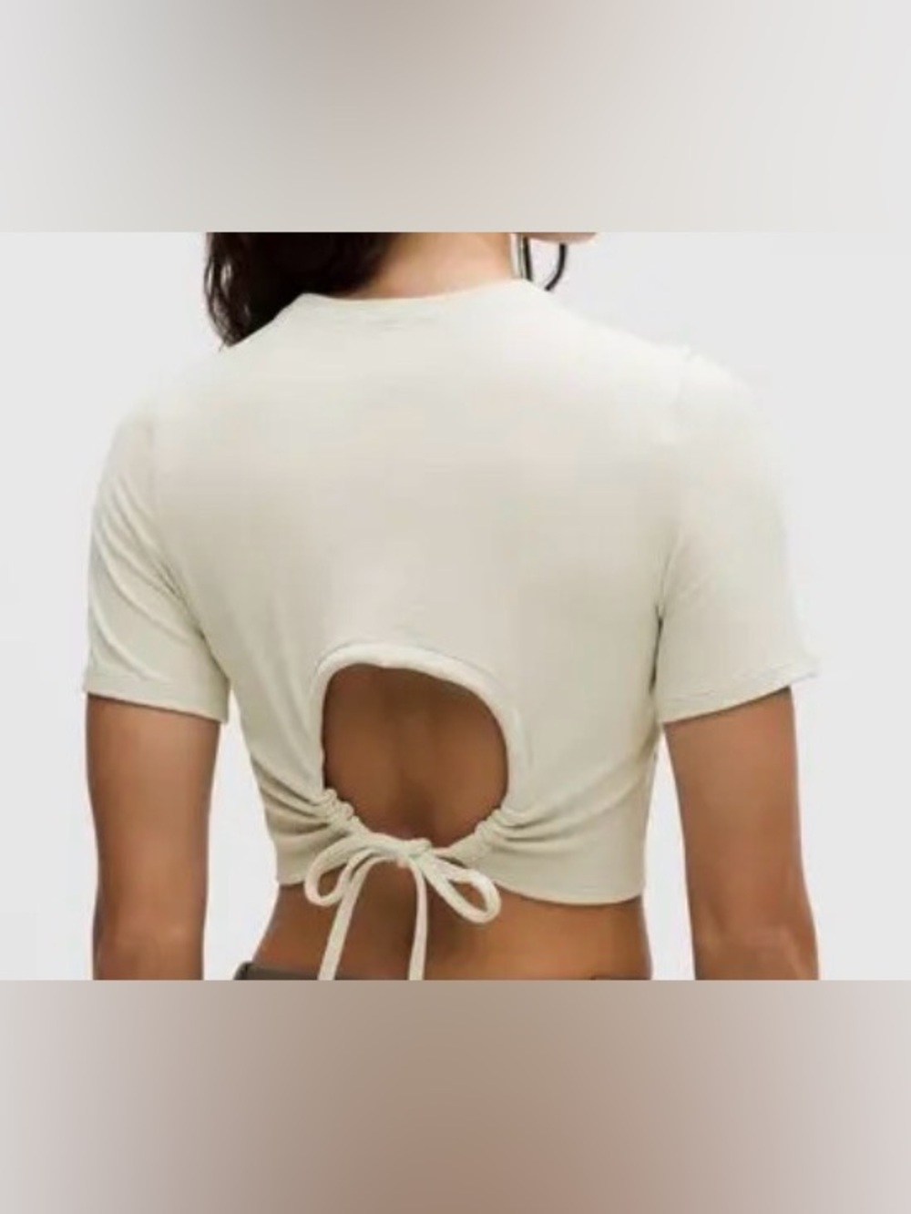 LULULEMON Soft Ribbed Keyhole Short-Sleeve Shirt - Bone